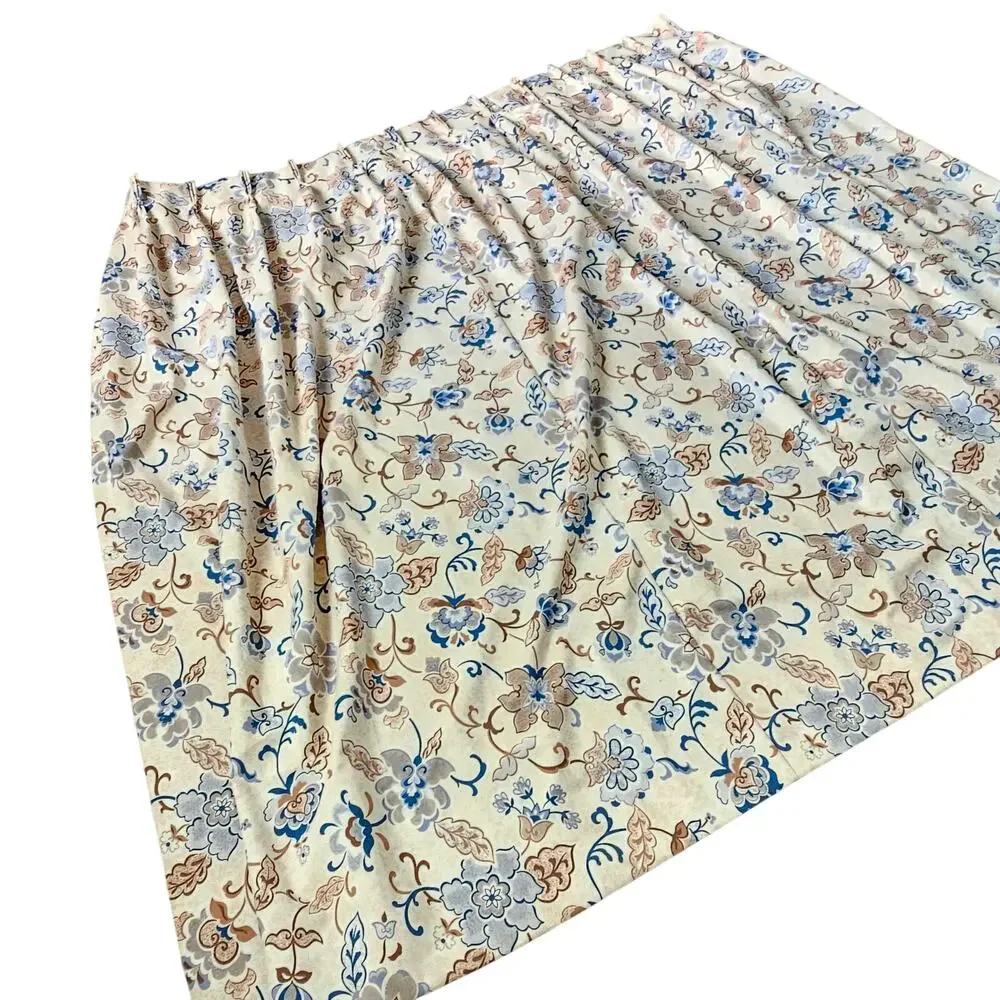 Floral Drapery Panels Pair 64x63